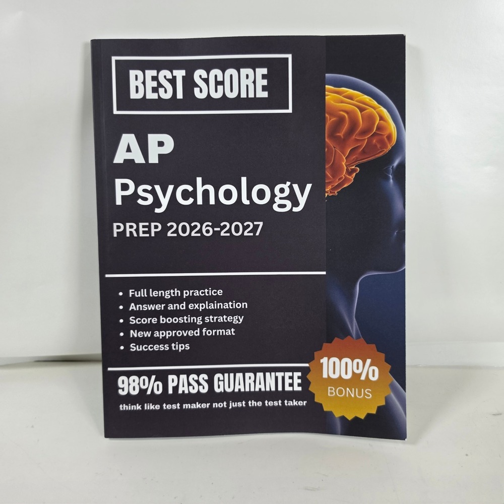 Best Score AP Psychology Prep 2026-2027 Study Guide Practice Tests Paperback